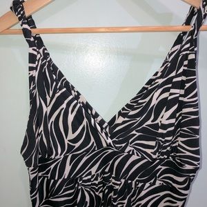 Safari print Maxi dress